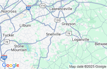Map of Snellville