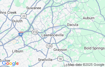 Map of Lawrenceville