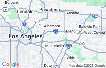 Map of Monterey Park