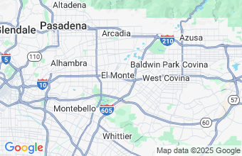 Map of El Monte