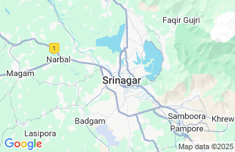 Map of Srinagar