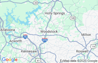 Map of Woodstock