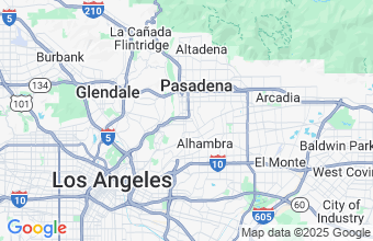 Map of South Pasadena