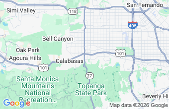 Map of Woodland Hills