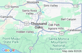 Map of Thousand Oaks