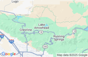 Map of Lake Arrowhead