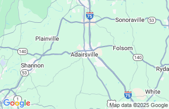 Map of Adairsville