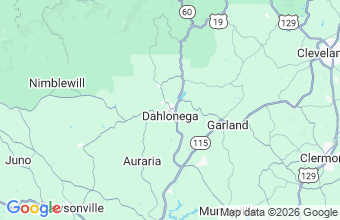 Map of Dahlonega