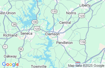 Map of Clemson