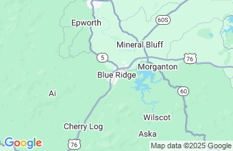 Map of Blue Ridge