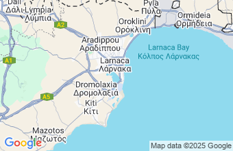 Map of Larnaca - Cyprus