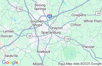 Map of Spartanburg