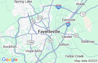 Map of Fayetteville