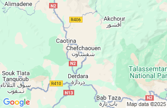 Map of Chafchaouen