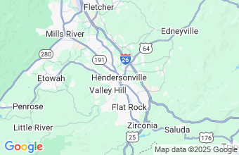 Map of Hendersonville