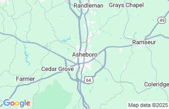 Map of Asheboro