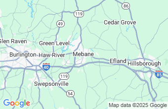 Map of Mebane