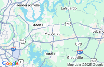 Map of Mt Juliet