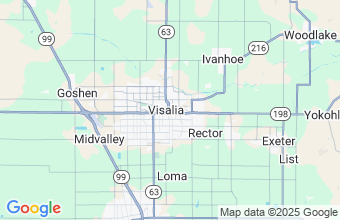 Map of Visalia
