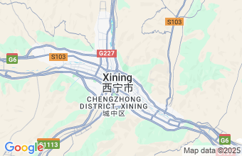 Map of Xining