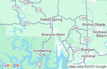 Map of Branson West
