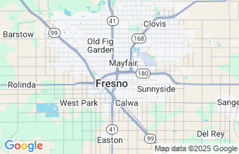 Map of Fresno