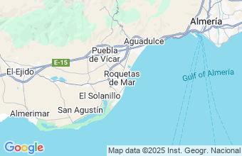 Map of Roquetas del Mar