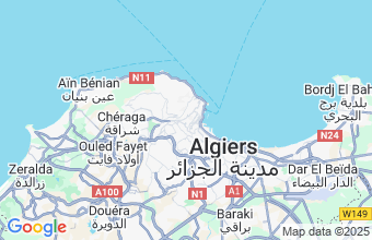 Map of Algiers