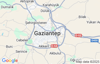 Map of Gaziantep