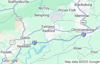 Map of Radford