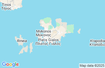 Map of Mykonos Island
