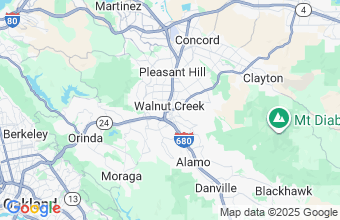 Map of Walnut Creek