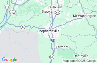 Map of Shepherdsville