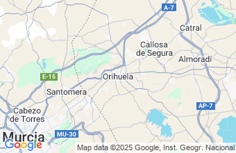 Map of Orihuela