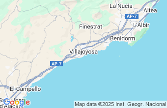 Map of Villajoyosa
