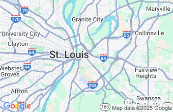 Map of East St Louis