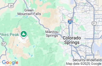 Map of Manitou Springs
