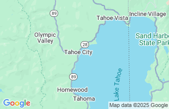 Map of Lake Tahoe