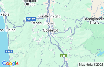 Map of Cosenza