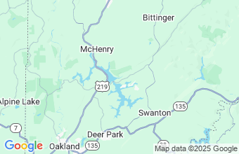 Map of Deep Creek Lake State Pk