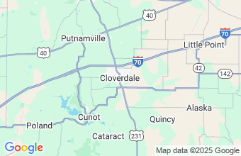 Map of Cloverdale