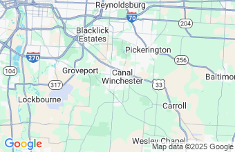 Map of Canal Wincheste