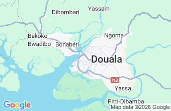 Map of Douala