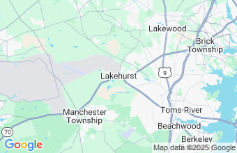 Map of Lakehurst