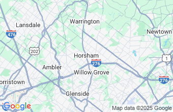 Map of Horsham