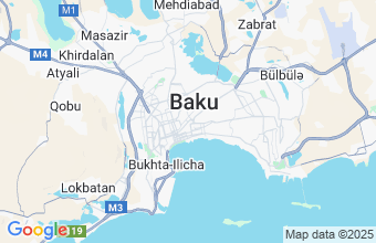 Map of Baku
