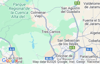 Map of Tres Cantos