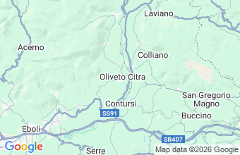 Map of Oliveto Citra