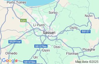 Map of Sassari