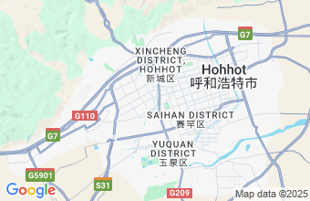 Map of Hohhot